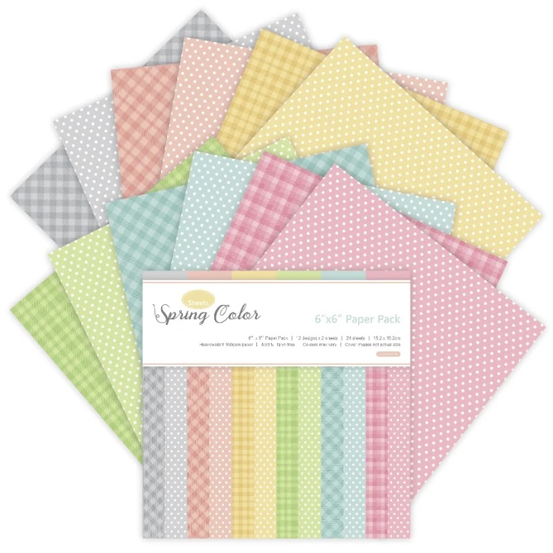 Pattern Tissue Paper - 12 folhas primavera cores artesanato almofadas