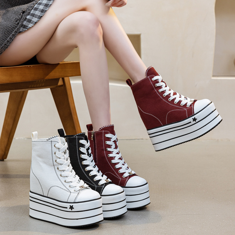 Sewing Custom - Sapatos Casuais de Lona para Mulheres