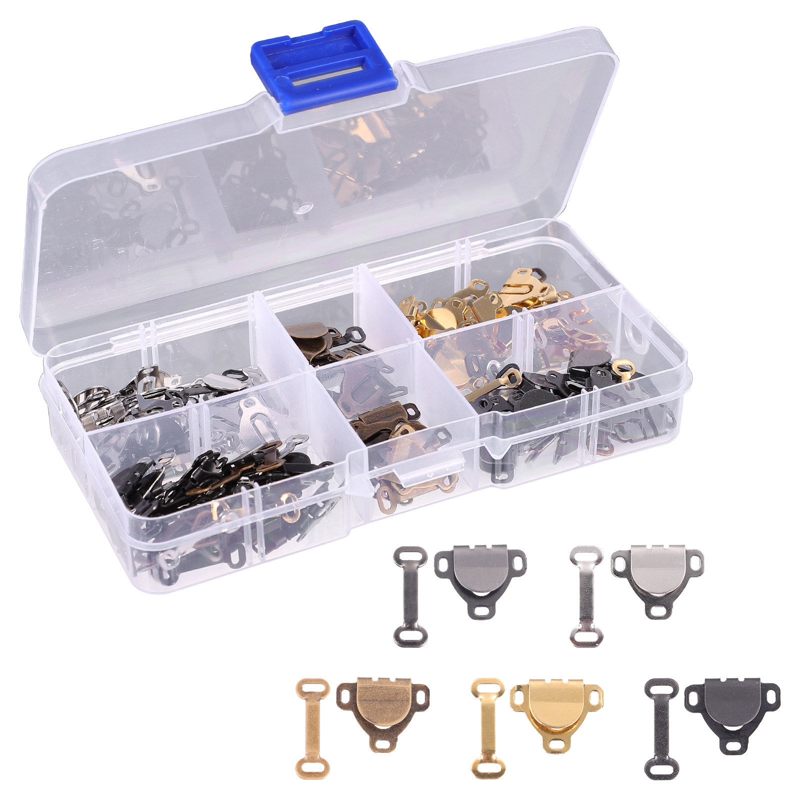 Hook Eye Fastener - Conjunto de 150 Peças de Ganchos