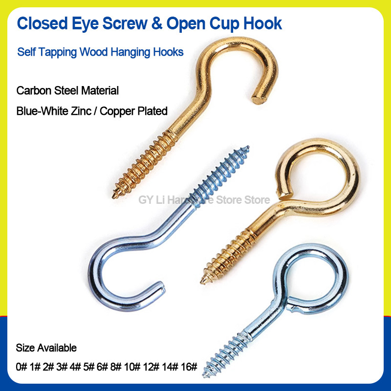 Hook Eye Fastener - Parafusos de Olhal Autoatarraxantes Fechados e