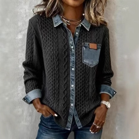 Sewing Jackets - Abbigliamento donna outono manga comprida lapela