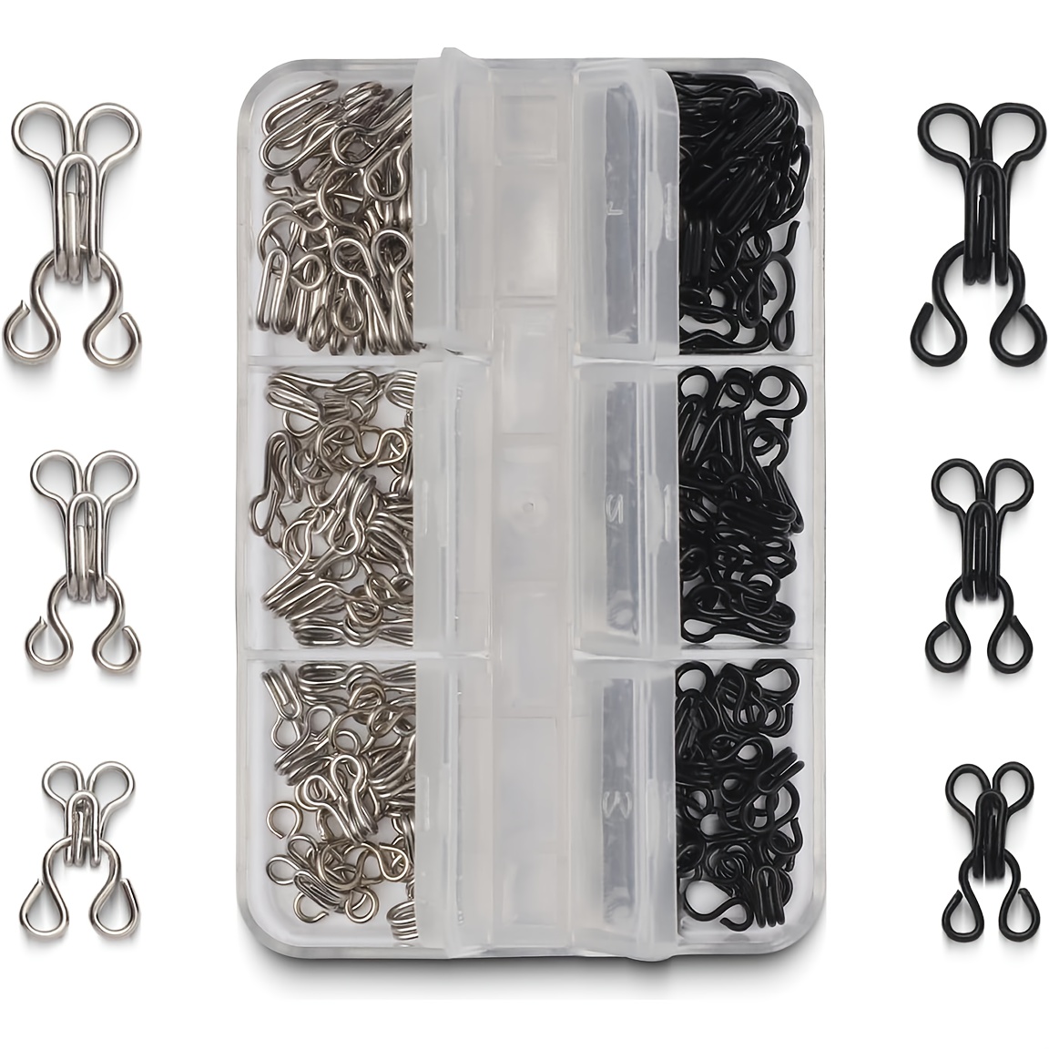 Hook Eye Fastener - Conjunto de Colares Invisíveis de Metal