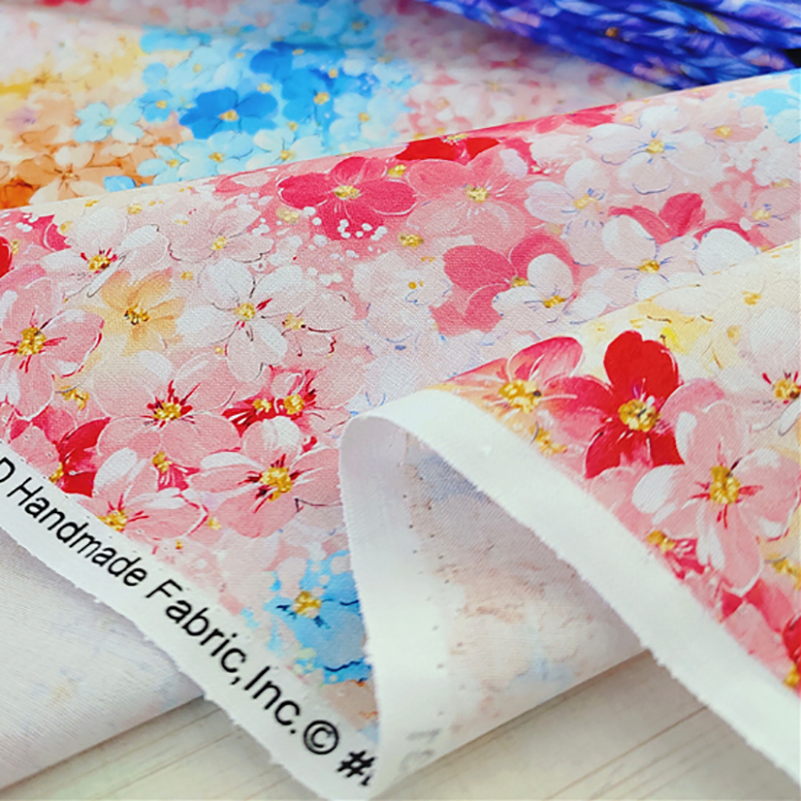 Tecido Impresso De Flor De Alg - Sewing By avaliação e preço