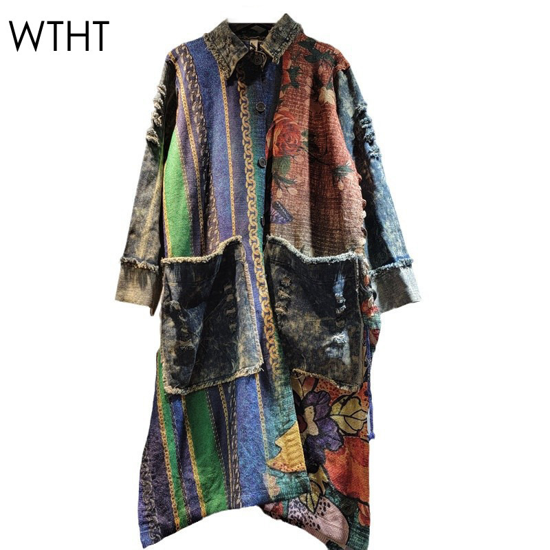 Whth moda feminina emendado li - Sewing Jackets avaliação e preço