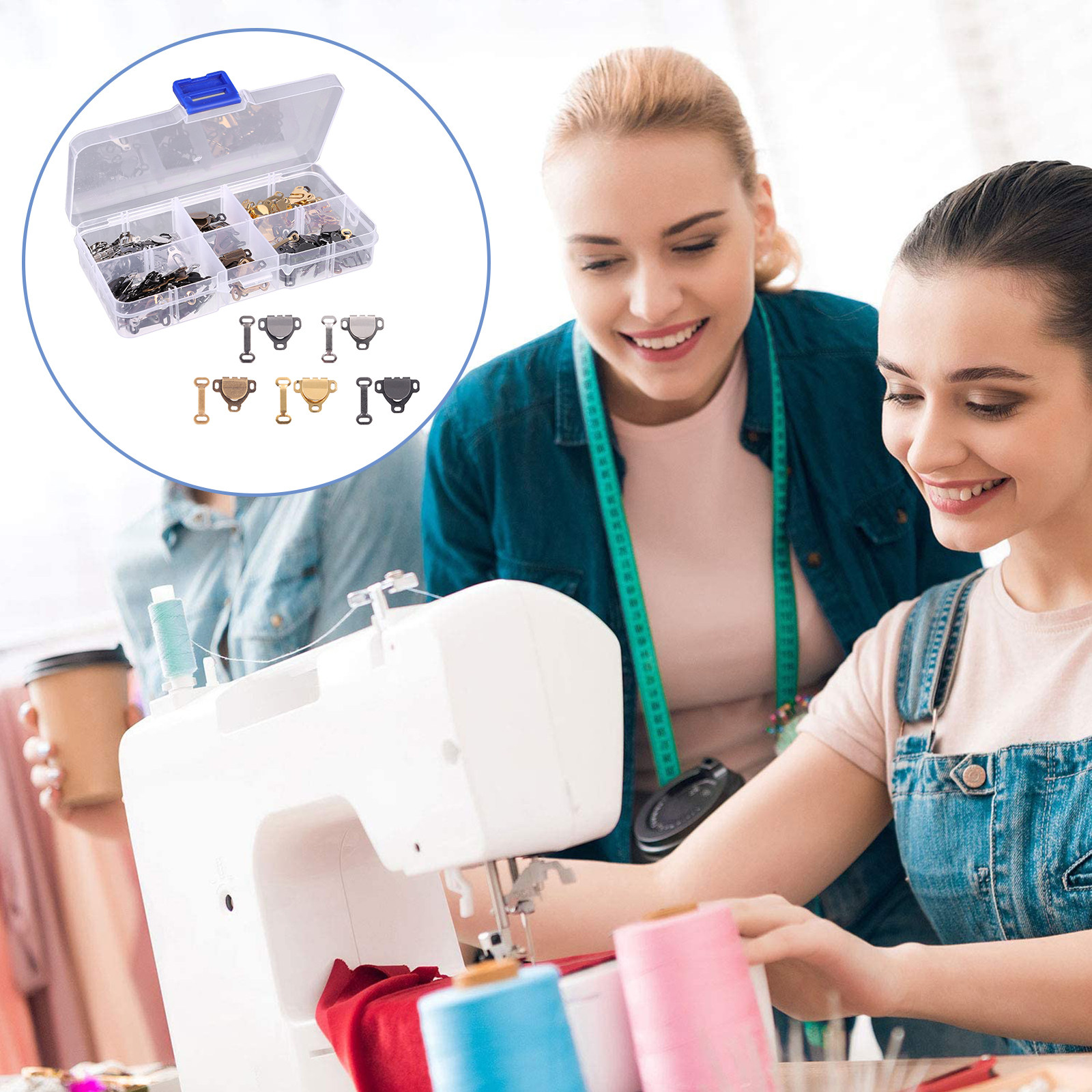 Conjunto de 150 Peças de Ganch - Hook Eye Fastener avaliação e preço