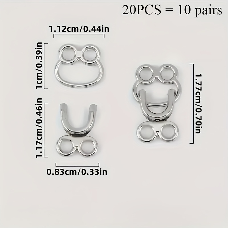 50 Conjuntos de Fechos Invisív - Hook Eye Fastener avaliação e preço
