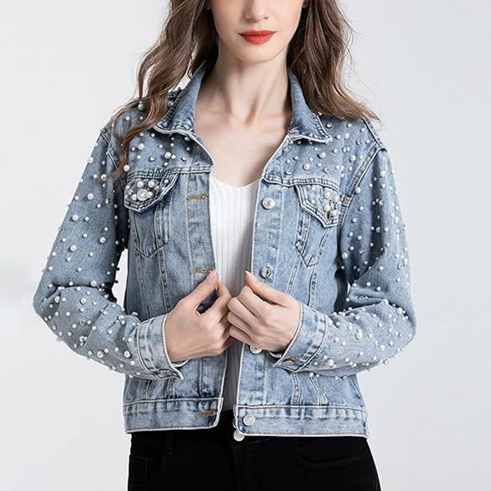 Novas jaquetas jeans pérola pa - Sewing Jackets avaliação e preço