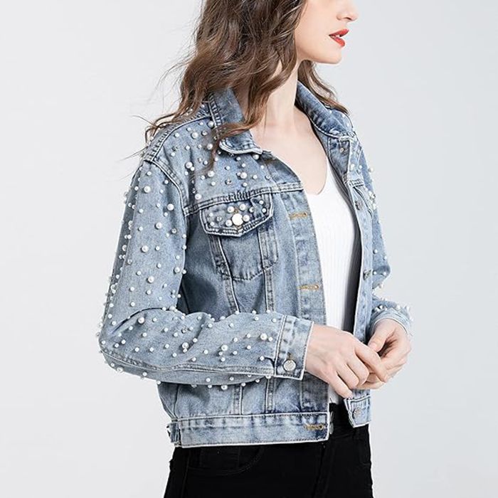 Novas jaquetas jeans pérola pa - Sewing Jackets avaliação e preço